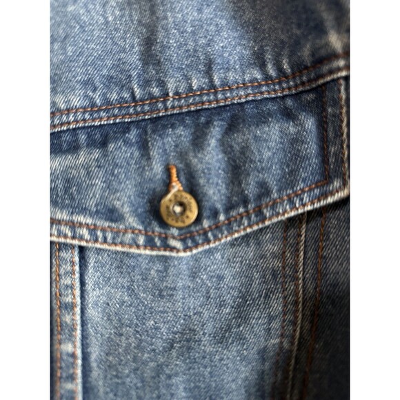 Bon Jour Jacket Men’s Medium Blue Rancher Denim Jean Coat 90s Excellent Clean! - Picture 7 of 10
